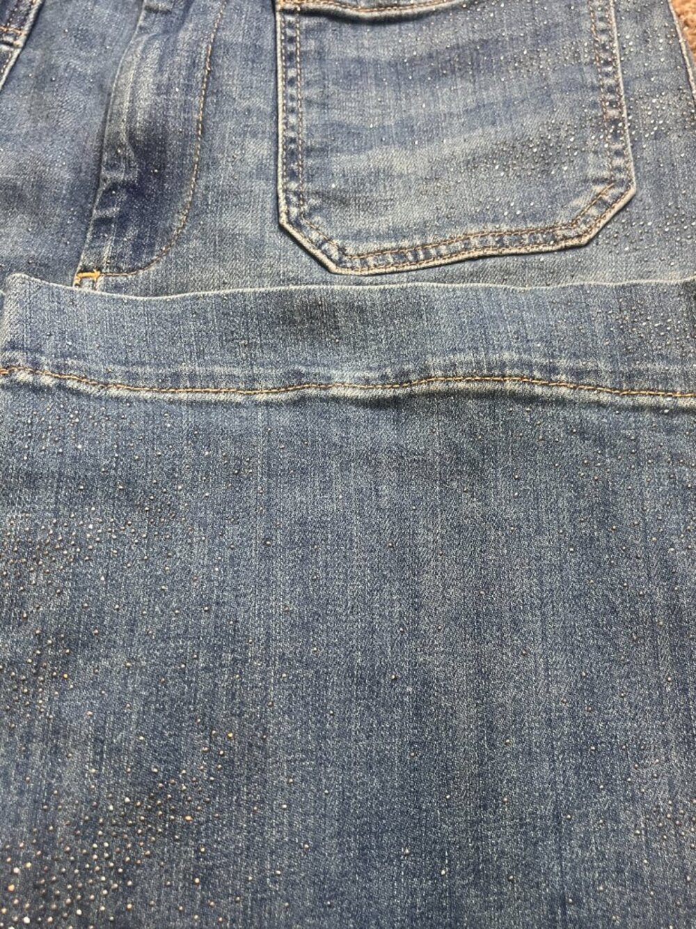 Anthropologie The Colette Sparkle Crop High-Rise Wide-Leg Jeans by Maeve Sz 30 - Picture 5 of 7